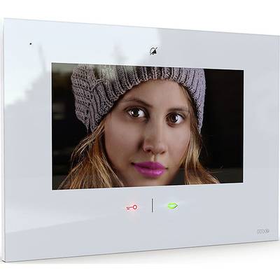 m-e modern-electronics VDV-907 W Video-porttelefon WiFi, Trådlös Inomhusenhet Vit