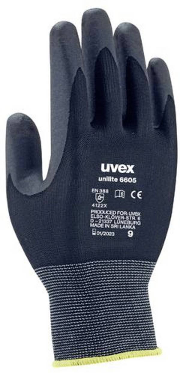 uvex unilite / unipur 6057308 Polyamid, Nitrilskum Monteringshandskar Storlek (handskar): 8   1 par