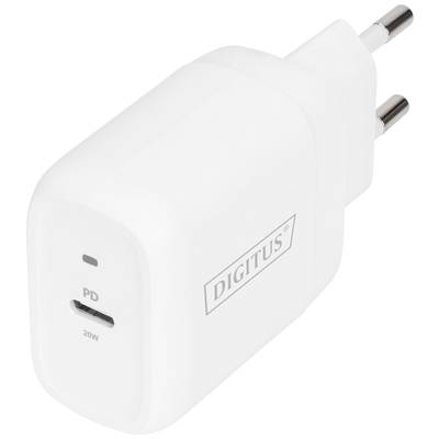 Digitus DA-10196 Laddningsadapter 20 W 1x USB-C® Inomhus USB Power Delivery (USB-PD)