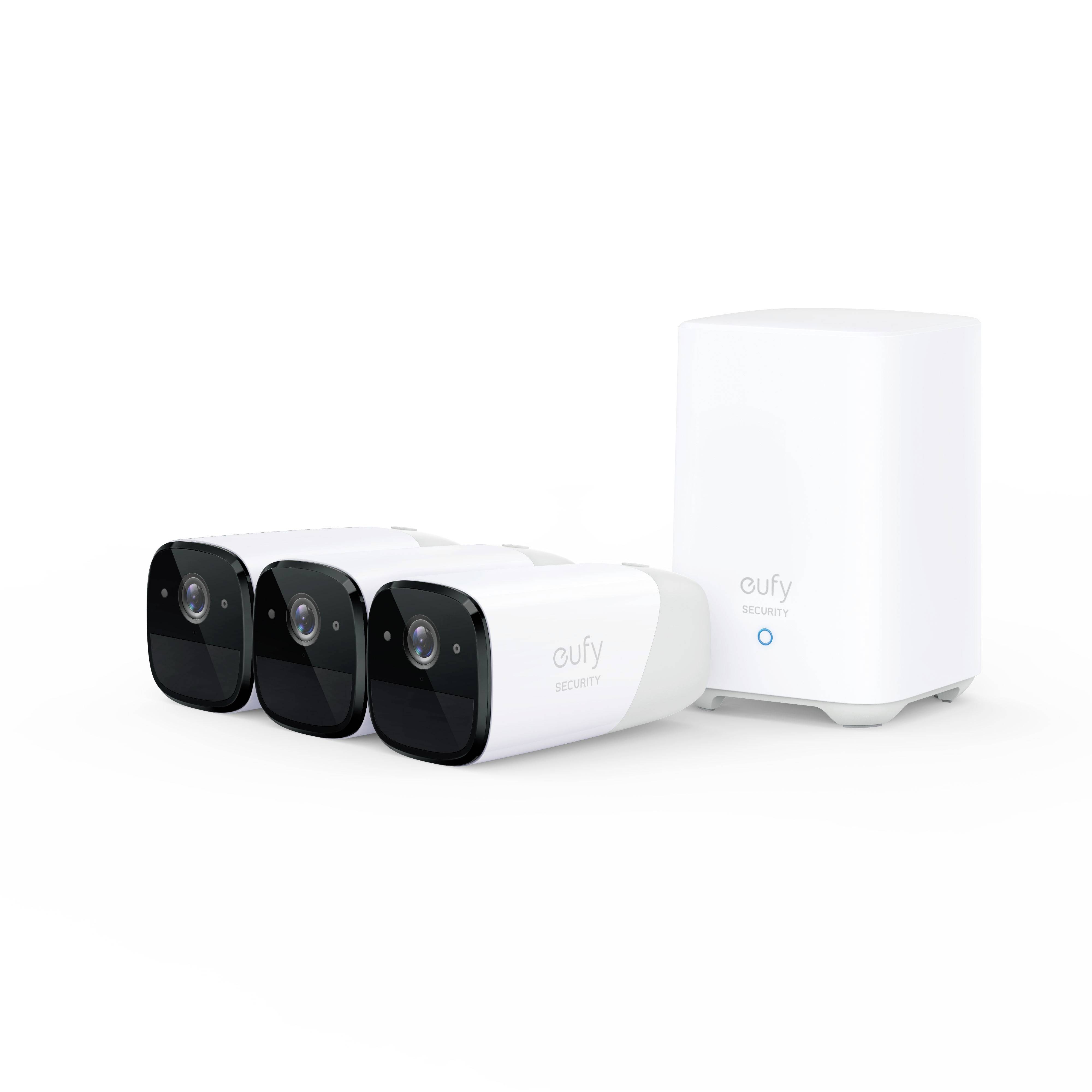 eufy EufyCam 2 Pro 3+1kit T88523D2 IP-Trådlöst övervakningsset med 3 kameror-0