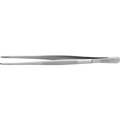 En silverfärgad metallpincett med räfflat handtag och en smal spets, lämplig för precisionsarbeten.