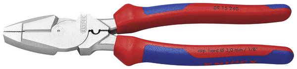 Knipex 09 15 240 Elektriker Kraft-Kombinationstång 240 mm DIN ISO 5746