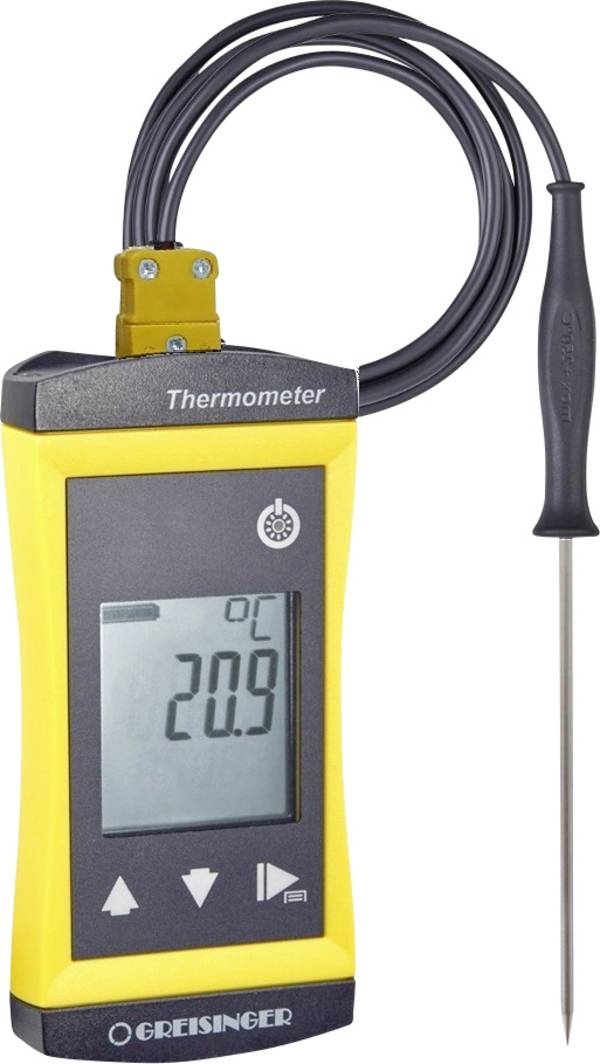 Greisinger G1200-E3-SET Temperaturmätare -65 - 1200 °C Sensortyp Termoelement med dopp- /insticksgivare