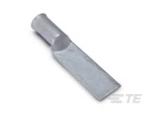 Ett silveraktigt metallverktyg med ett platt, rektangulärt blad och en cylindrisk handtag, liknande ett mejsel.