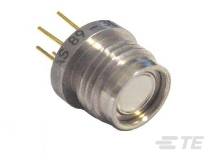 Metallisk rund sensor med tre stift. Hölje med gravyr 'AS 89-3'.
