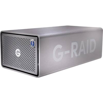 SanDisk Professional G-Raid 2 8 TB Extern hårddisk 3.5" USB 3.2 Gen 1, Thunderbolt 3, HDMI Space Grå SDPH62H-008T-MBAAD