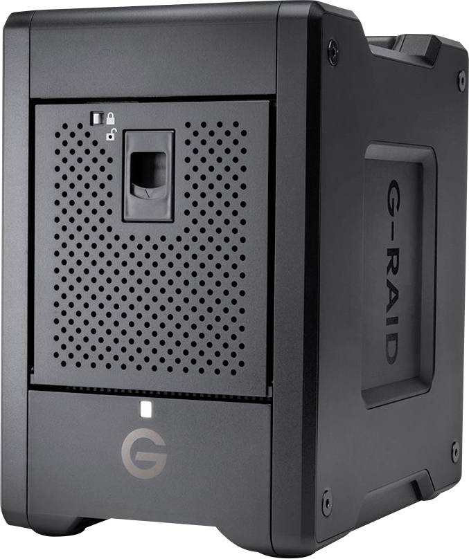SanDisk Professional G-Raid 2 72 TB Extern hårddisk 3.5" USB 3.2 Gen 2, Thunderbolt 3 Svart SDPH34H-072T-MBAAB