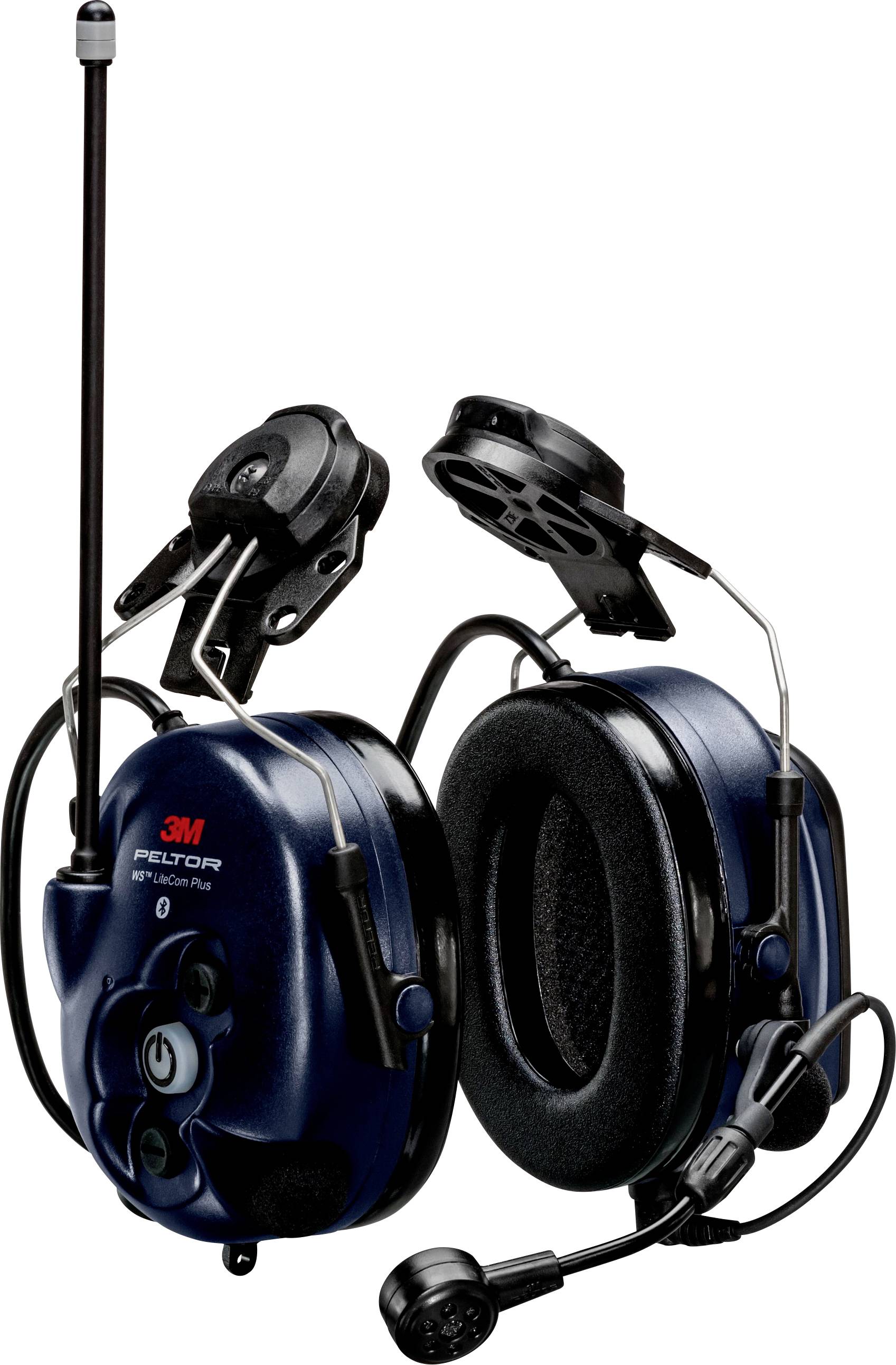 3M Peltor WorkTunes Pro AM/FM-Radio hörselskydd med mikrofon och justerbart huvudband, lämplig för bullriga miljöer.