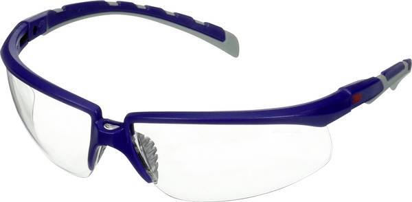 3M  S2001AF-BLU Skyddsglasögon inkl. anti-fogskydd, med repskydd, vinklingsbar Blå, Grå EN 166 DIN 166