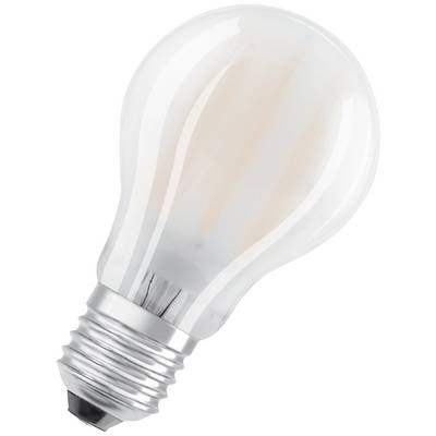 Glödlampa med silverfärgad sockel och transparent glas, stående på spetsen, lyser inte.