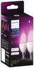 Philips Hue LED-lampa (utökning) 871951435671900 EEK: G (A - G) Hue White & Col. Amb. Doppelpack 2x470lm E14 5.3 W Varmvit till kallvit