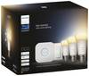 Philips Hue LED-lampa 871951429123200 EEK: F (A - G) Hue White Ambiance 3er Starter Set inkl. Dimmschalter 3x800lm 75W E27 11 W Varmvit till kallvit