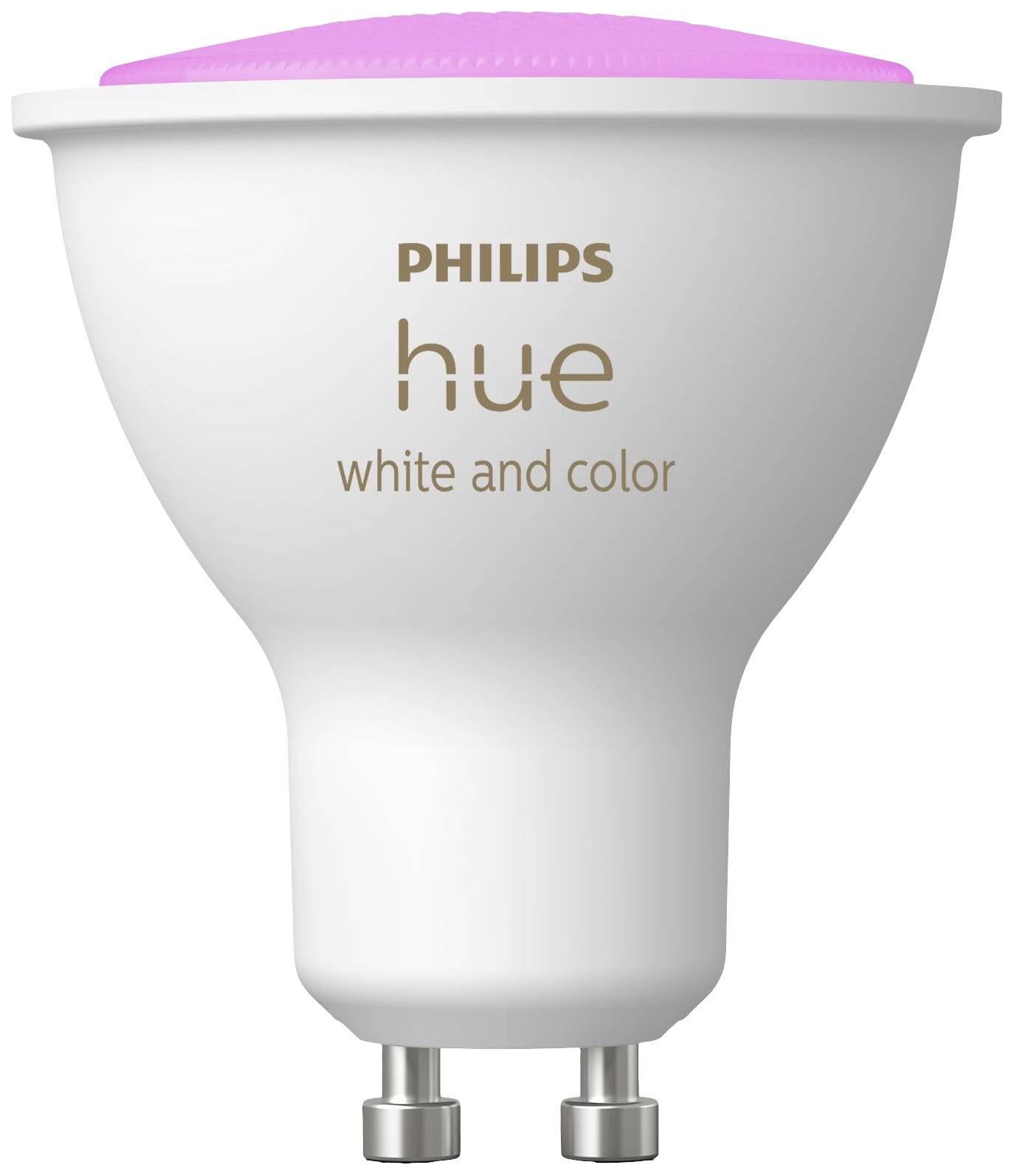 Philips Hue Hue LED-lampa 871951433988000 EEK: G (A - G) Hue White & Col. Amb. Einzelpack 350lm GU10 4.3 W Varmvit till kallvit