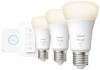 Philips Hue Hue LED-lampa 871951428913000 EEK: F (A - G) Hue White 3er Starter Set inkl. Dimmschalter 3x1050lm 75W E27 28.5 W Varmvit