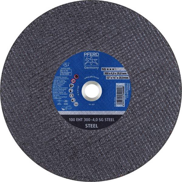 PFERD TOOLS  100 EHT 300-4,0 SG STEEL/20,0  61329120  Separationspår rakt    300 mm  20 st  Gjutjärn, Stål