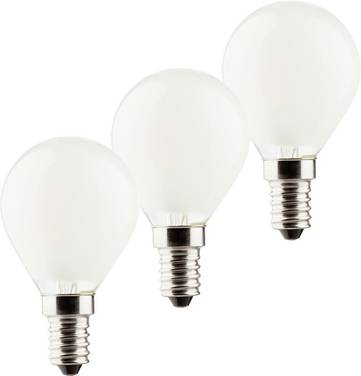 Müller-Licht 400294 LED-lamp EEK E (A - G) E14 Droppform 4.2 W = 40 W Varmvit  Filament 3 st