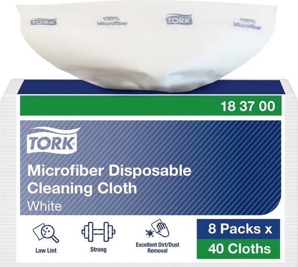 TORK 183700  Rengöringsdukar för förarrum 1 ark