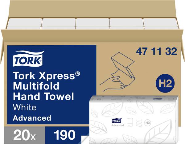 TORK 471132 471132 Pappershanddukar (L x B) 23.4 cm x 21.3 cm Vit  1 st