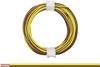 Donau Elektronik 114-38 Flätad kabel 2 x 0.08 mm² Brungul 5 m