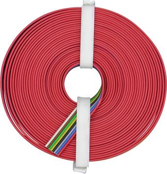 Donau Elektronik 119-885 Flätad kabel  8 x 0.14 mm² Flerfärgad 5 m