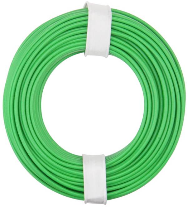 Donau Elektronik 125-014 Flätad kabel 1 x 0.25 mm² Grön 10 m