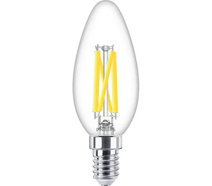 Philips LED 871951432455800 LED-lamp EEK D (A - G) E14 Kronljusform 5.9 W = 60 W Varmvit (Ø x H) 35 mm x 97 mm dimbar (Dim till varm) 1 st