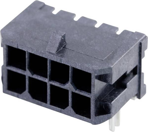 Molex Stiftlist installation (standard)  Totalt antal poler 8 Rastermått: 3 mm 430450806 1 st Tape on Full reel