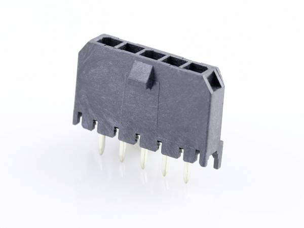Molex Stiftlist installation (standard)  Totalt antal poler 5 Rastermått: 3 mm 436500529 1 st Tray