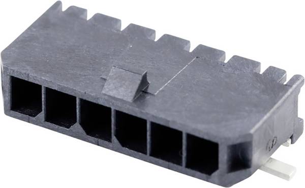 Molex Stiftlist installation (standard)  Totalt antal poler 6 Rastermått: 3 mm 436500613 1 st Tape on Full reel