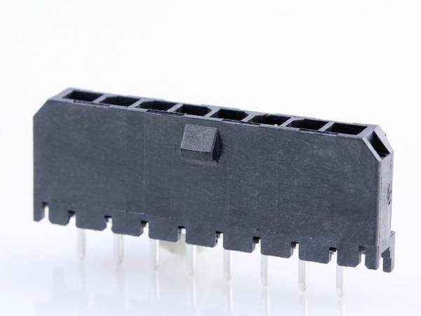 Molex Stiftlist installation (standard)  Totalt antal poler 8 Rastermått: 3 mm 436500829 1 st Tray
