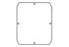 Molex 936040053 GWconnect Enclosure Metal Plate, Zinc-plated Steel, 144 x 119 x 1.50mm Outside Dimensions