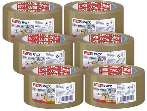 tesa ULTRA STRONG 57177 Packtejp  Brun (L x B) 66 m x 50 mm 6 st