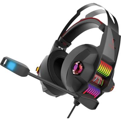 Berserker Gaming EIKTHYRNIR Spel Over Ear-hörlurar Sladd Stereo Svart Volymkontroll