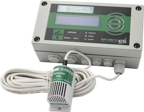 Schabus 300253 CO2-trafikljus/luftkvalitetssensor  med intern sensor 230 V Detektering Koldioxid
