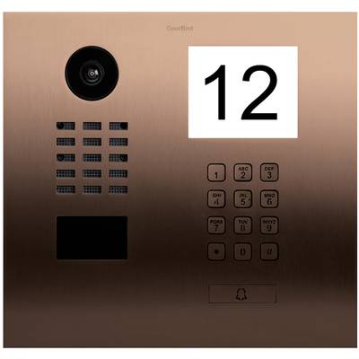 DoorBird D2101IKH IP Video-porttelefon LAN Utomhusenhet Rostfritt stål V2A (borstat), Bronze-look