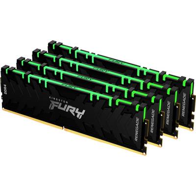 Kingston FURY Renegade RGB Internminne Desktop Kit DDR4 32 GB 4 x 8 GB 3000 MHz 288-polig DIMM CL15 KF430C15RBAK4/32