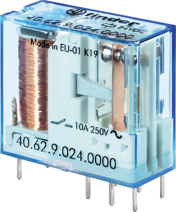 Finder 40.62.8.230.0000 Kretskort-relä 230 V/DC 10 A 2 switch 1 st Piece