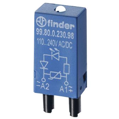Finder Insticksmodul med varistor, med display, LED 99.80.0.024.08 10 st