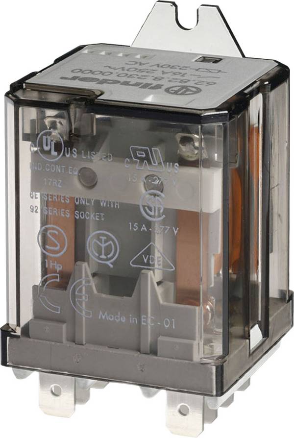 Finder 62.82.8.230.4009 Insticks-relä 230 V/AC 16 A 2 switch 1 st