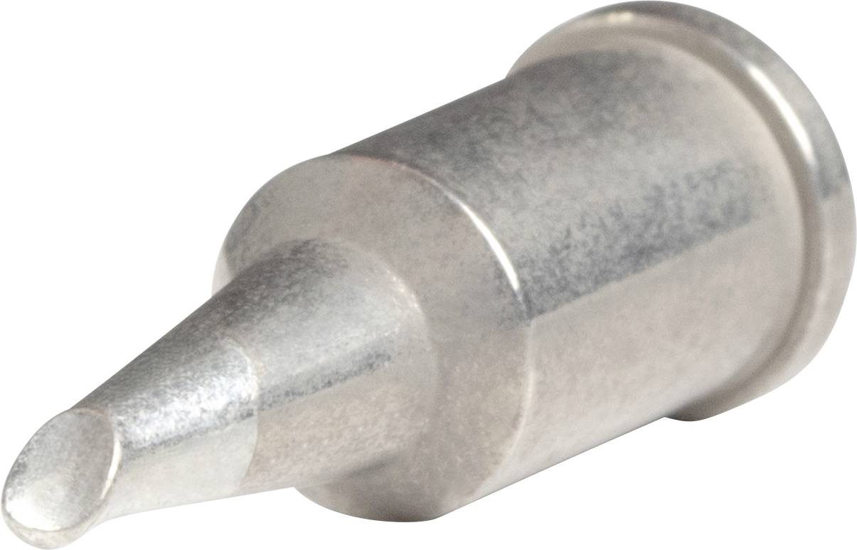 Lödspetsen av metall i cylindrisk form med en spetsig ände, lämplig för precisionsljödning av fina komponenter.