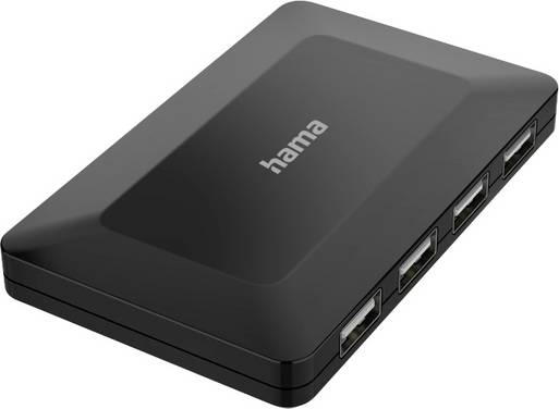 Hama 00200122 USB-hubb 4 Port USB-A USB 2.0 480 MBit/s Svart
