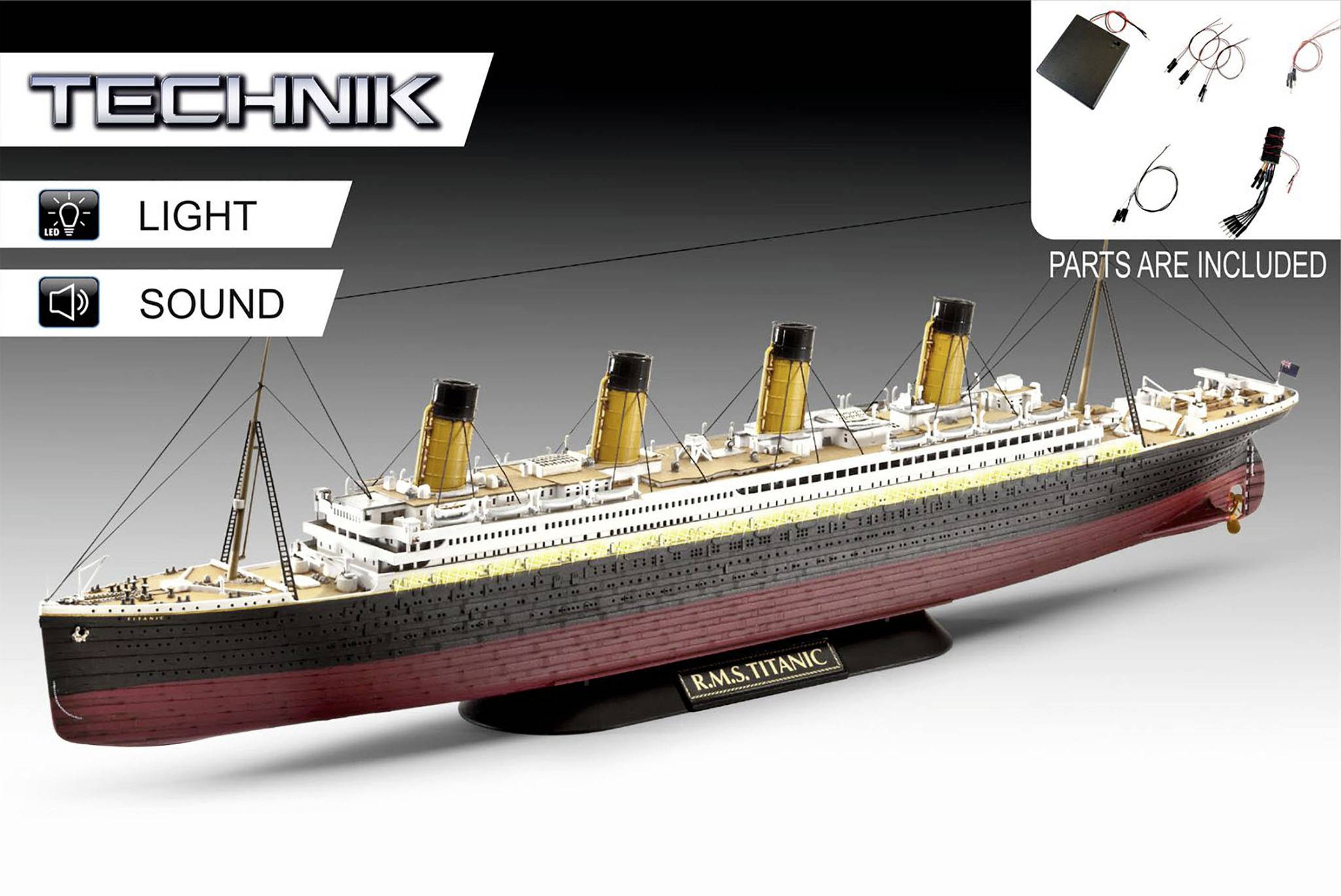 Revell 00458 RV 1:400 RMS Titanic - Technik Fartygsmodell byggsats 1: ...