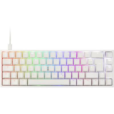 Ducky ONE 2 SF MX-Black USB Gaming-tangentbord Tyska, QWERTZ Vit