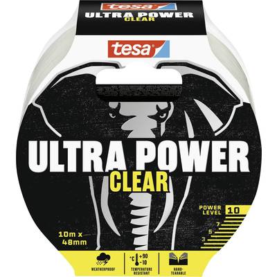 tesa ULTRA POWER CLEAR Repareringstejp Transparent (L x B) 10 m x 48 mm 1 st
