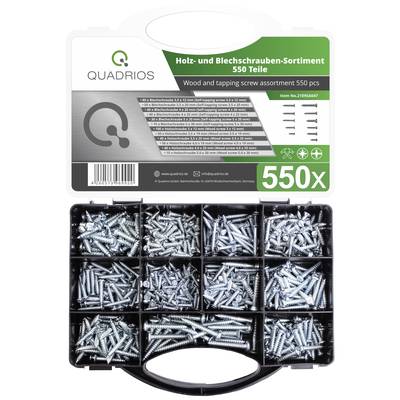 Quadrios 2109SA047 2109SA047 Gängande skruvar sortiment 550 st
