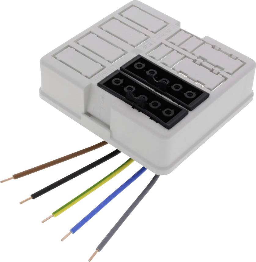 Wiska WHK 608SD-2x5p-Ad-v Lock för fördelardosa (L x B x H) 108 x 98 x 44 mm Grå IP20 5 st