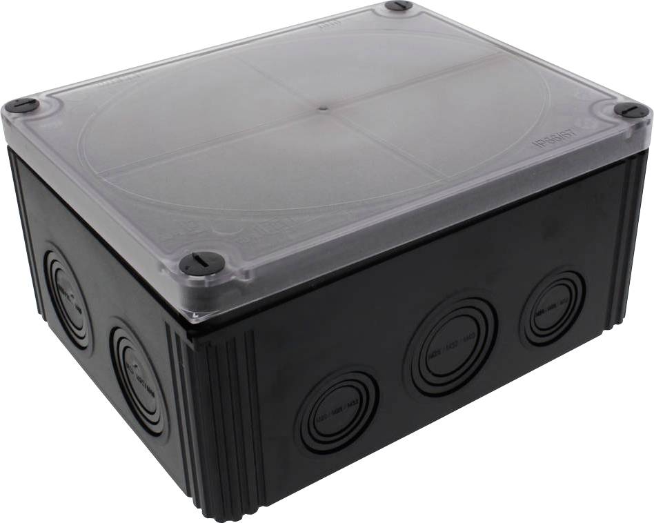 Wiska COMBI 1610 BK DK Avgreningsbox (L x B x H) 200 x 160 x 94 mm Svart IP66/IP67 1 st
