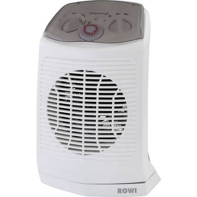 En vit fläktvärmare med vridreglage och ventilationsgaller, lämplig för snabb uppvärmning av små rum.