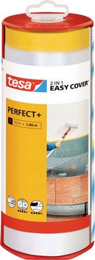 tesa Easy Cover Perfect+ 56571-00000-00 Täckfolie  Gul, Transparent (L x B) 33 m x 1.40 m 1 st
