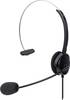 Manhattan Mono USB-Headset On-Ear kabelgebunden USB-A-Stecker Lautstärkeregelung schwarz On-ear headset Sladd Mono Svart Volymkontroll, Mikrofonljudavstängning Datorer